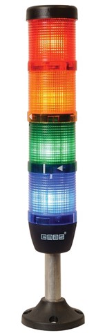 IK Series Four Level 24V AC/DC 100mm Tube Plastic Base LED Tower 50mm